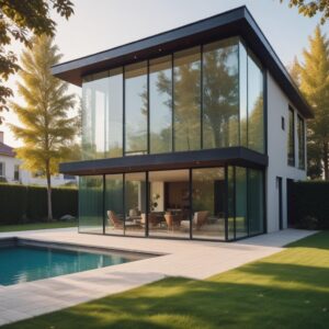 Фасадное остекление домов и коттеджей: цена за 1 м2 и факторы формирования стоимости