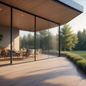 Безрамное остекление веранд и террас: цены на раздвижные конструкции